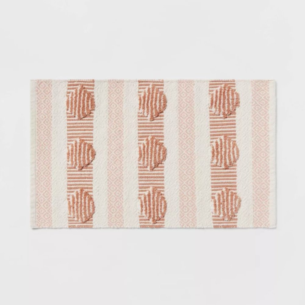 Bath Mat / Bath Rug 20"x32" Global Bath Rug Clay Pink - Threshold
